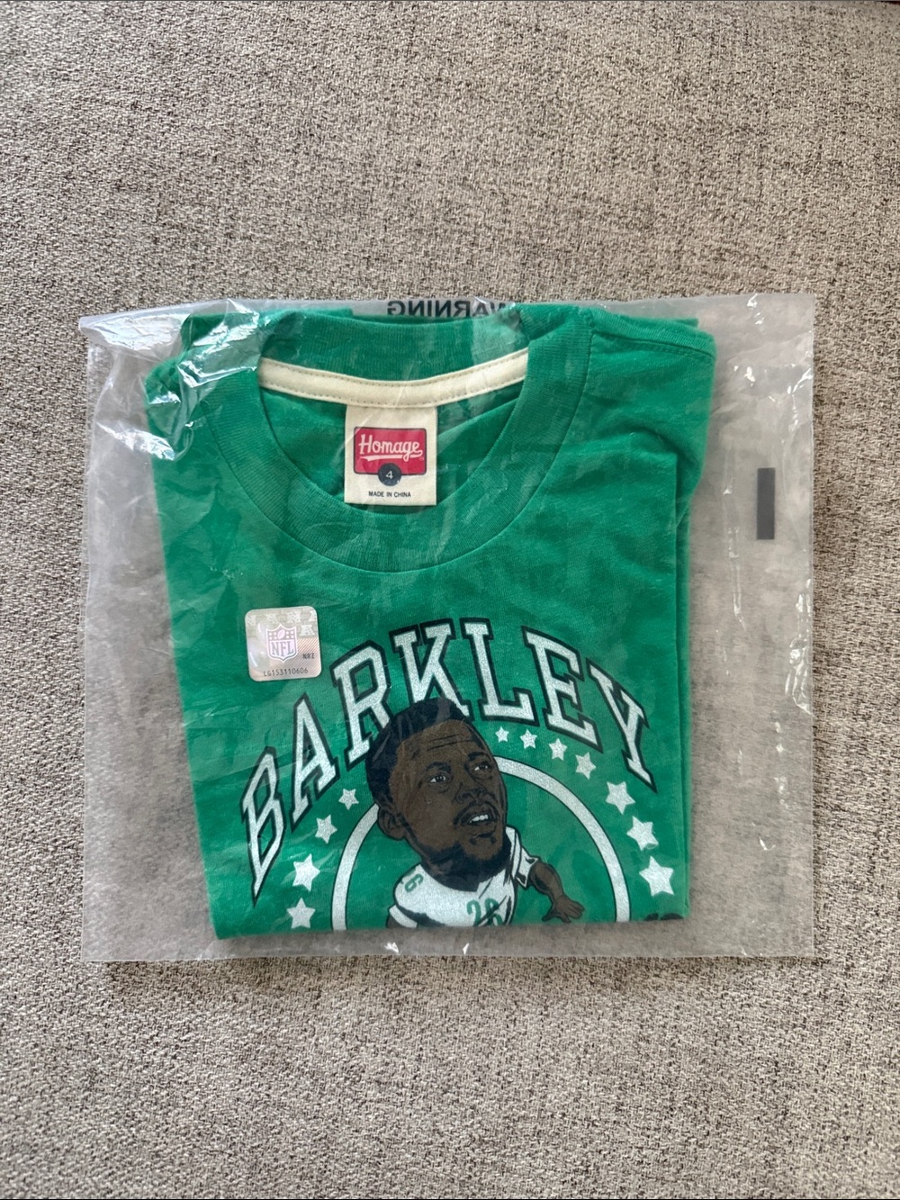 HOMAGE Kelly Green Barkley Graphic Short Sleeve Tee